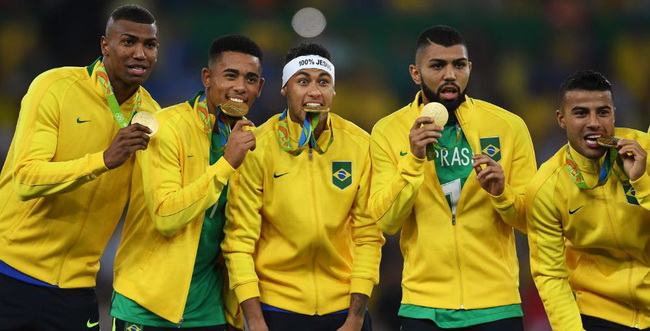 Seleção brasileira de futebol conquista o ouro na Olimpíada do Rio 2016