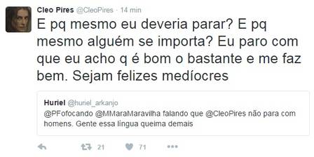 Mara Maravilha diz que Cleo Pires ''não para com homens'' e atriz rebate
