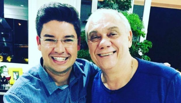 Bruno de Abreu, novo apresentador da Record, e Marcelo Rezende