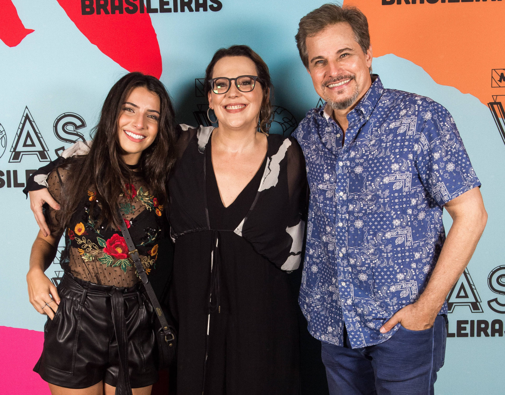 Rayssa Bratillieri, Ana Beatriz Nogueira e Edson Celulari na coletiva de Malhação: Vidas Brasileiras