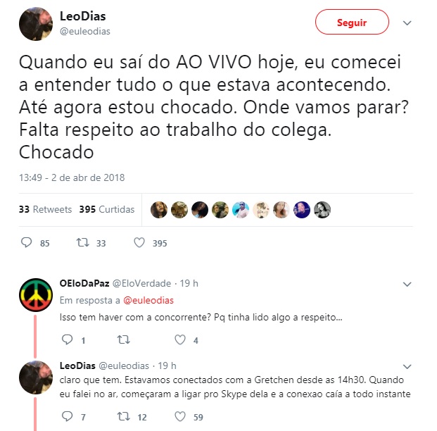 Leo Dias no Twitter