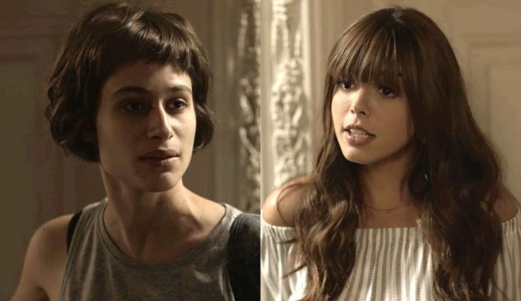 Manu (Luisa Arraes) e Rochelle (Giovanna Lancellotti) de Segundo Sol
