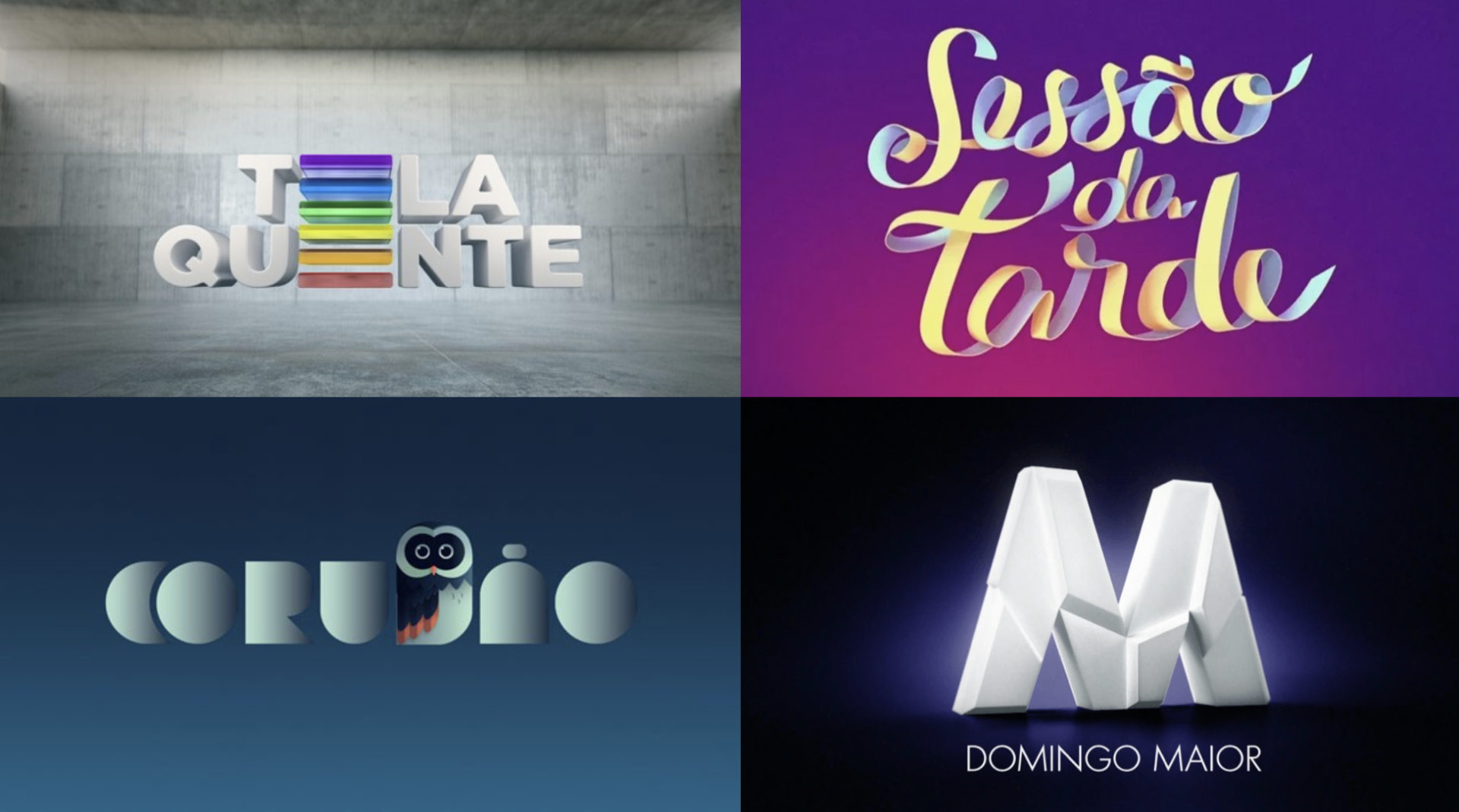 Sessões de filmes na TV Globo