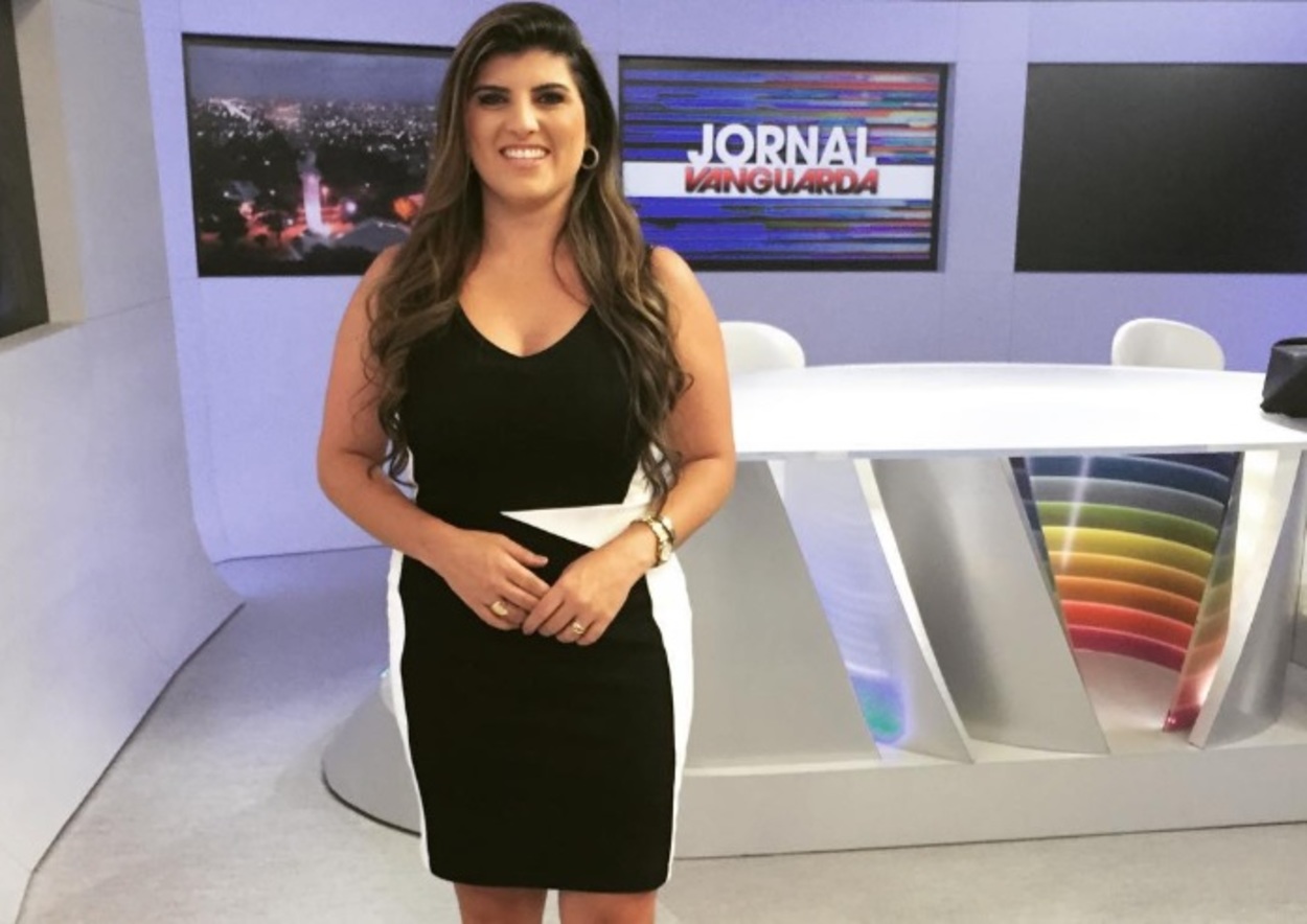 Michelle Sampaio, jornalista da Rede Vanguarda, afiliada da TV Globo