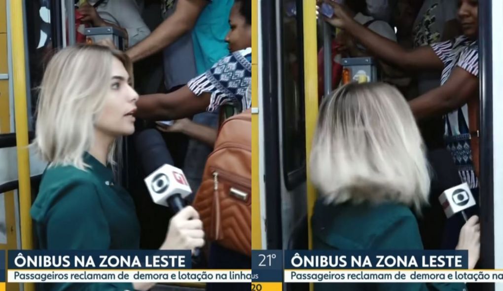 A repórter Luiza Vaz no Bom Dia SP, informativo da Globo