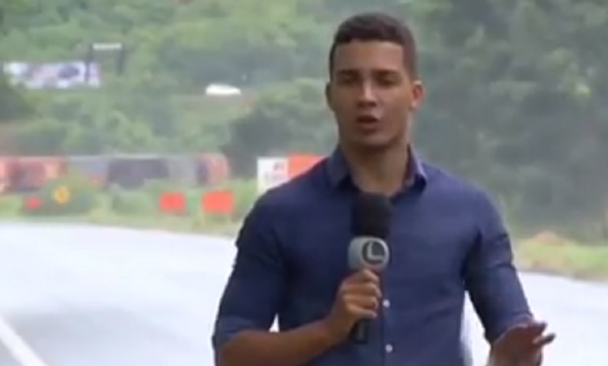 Marcos Guimarães, repórter da TV Leste, afiliada da Record