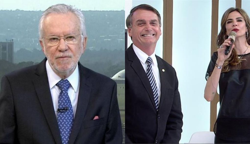 Alexandre Garcia, Jair Bolsonaro e Luciana Gimenez