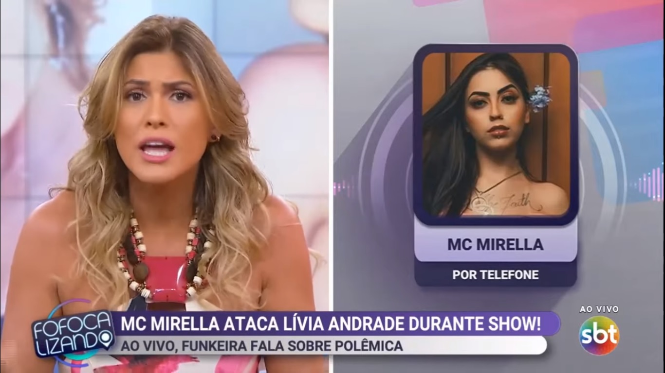 Lívia Andrade e MC Mirella no Fofocalizando