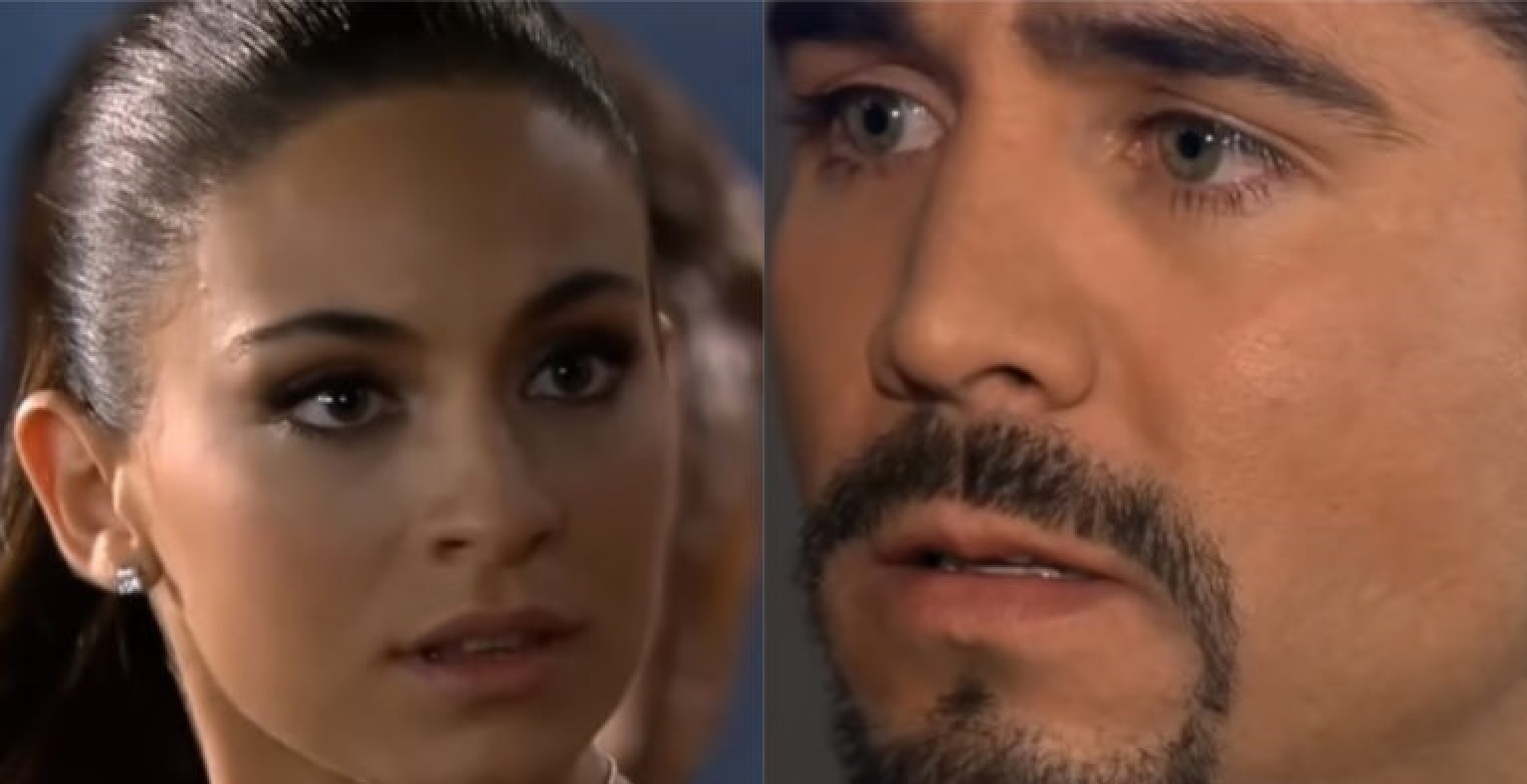 Ana Brenda Contreras e José Ron são Ana Paula e Gustavo em A Que Não Podia Amar (Reprodução / Televisa)