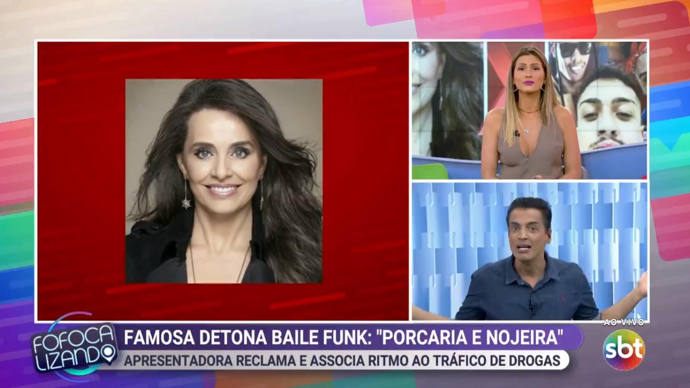 Leo Dias e Lívia Andrade falaram no Fofocalizando sobre polêmica envolvendo Carla Vilhena