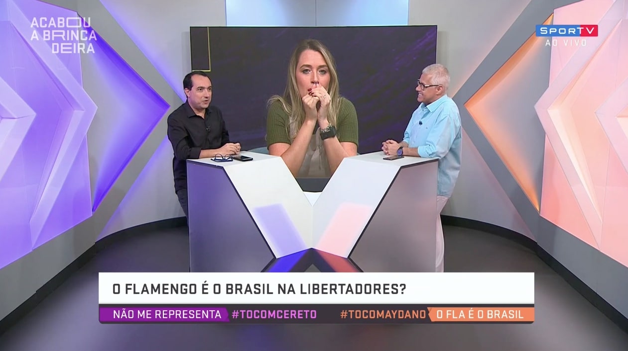 Carlos Cereto e Ana Thaís Matos: pergunta considerada machista no SporTV causou revolta nos bastidores da Globo