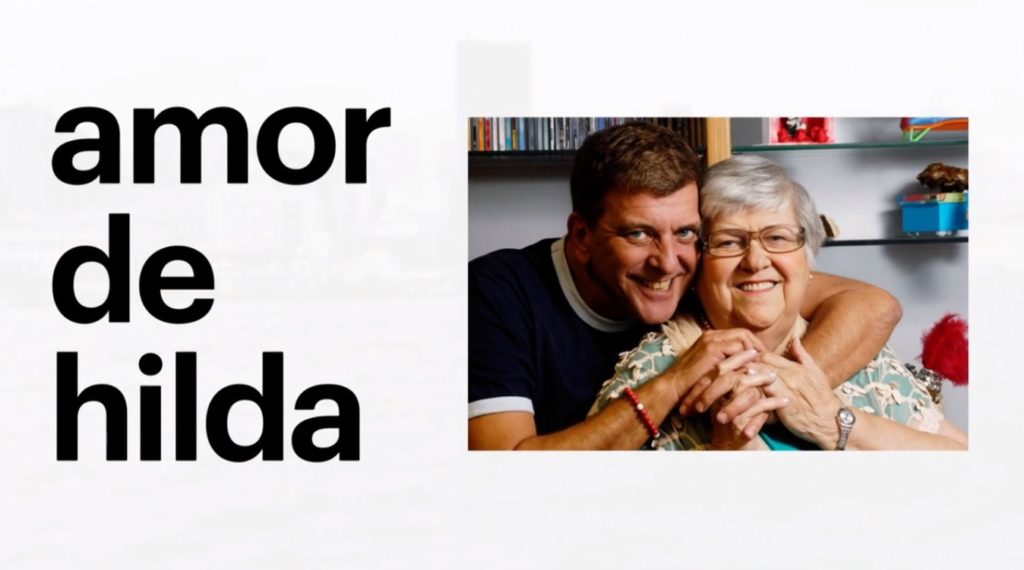 Homenagem de Amor de Mãe à Hilda Rebello, mãe do diretor Jorge Fernando