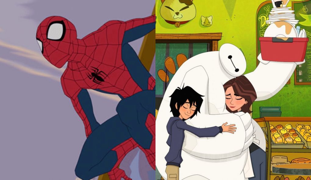 Homem Aranha e Operação Big Hero, desenhos do Disney XD