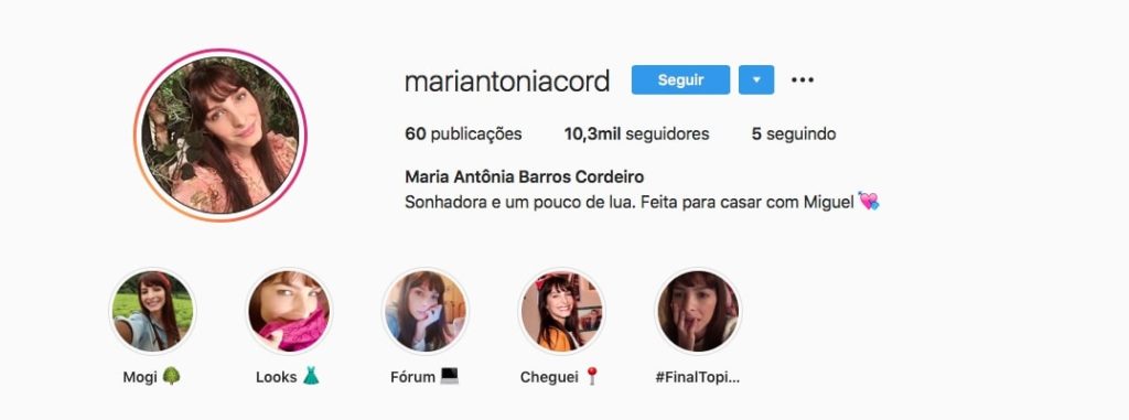 Personagem de Amor Sem Igual tem apenas 10 mil seguidores no Instagram (Reprodução/Record TV)