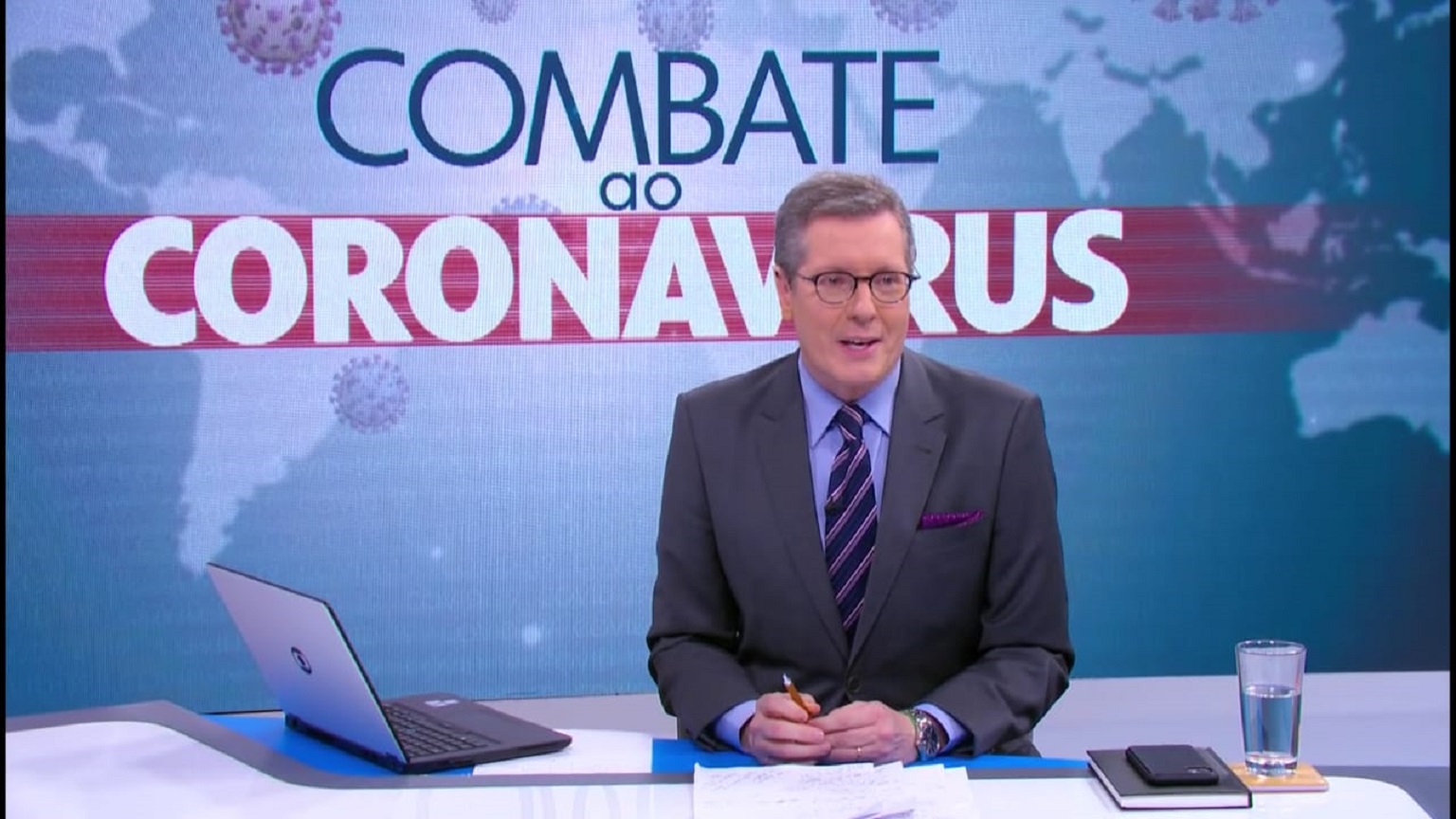Márcio Gomes comanda o Combate ao Coronavírus na TV Globo