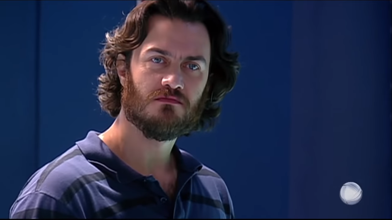 Gabriel Braga Nunes como Taveira em Caminhos do Coração (Reprodução / YouTube)