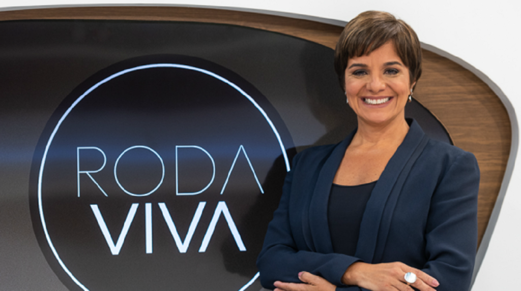 Vera Magalhães, apresentadora do Roda Viva