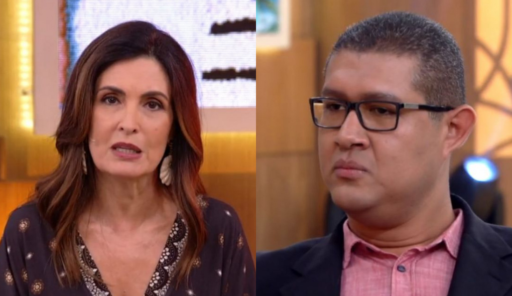 Fátima Bernardes e o psiquiatra Danilo Santos no Encontro