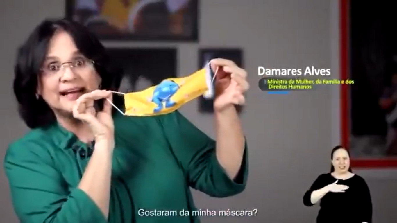 A ministra Damares Alves (Reprodução / Twitter)