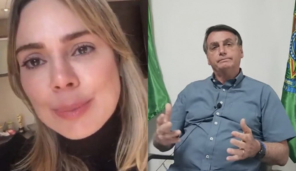 Rachel Sheherazade e Jair Bolsonaro
