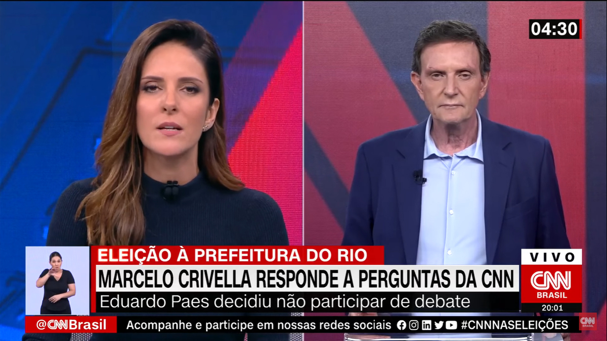Monalisa Perrone e Marcelo Crivella na CNN Brasil