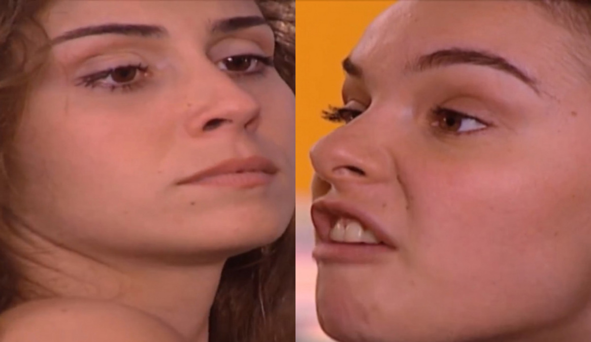 Capitu (Giovanna Antonelli) e Clara (Regiane Alves) de Laços de Família
