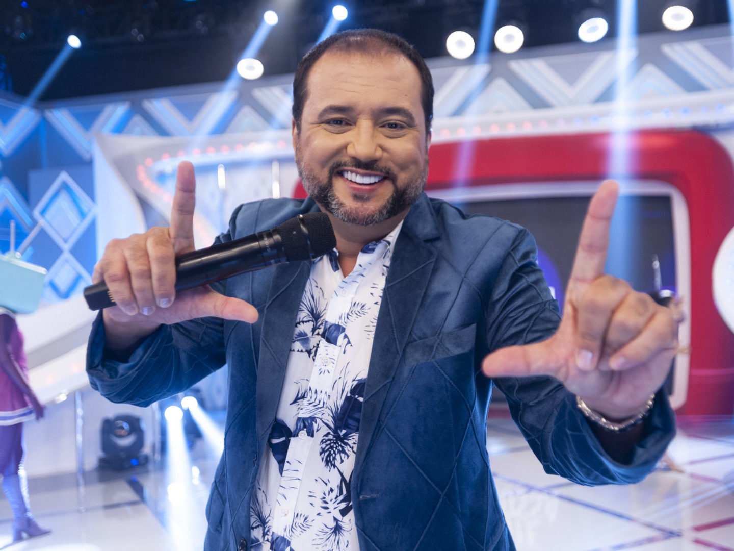 Geraldo Luís apresenta o programa A Noite é Nossa (Antonio Chahestian / Record TV)