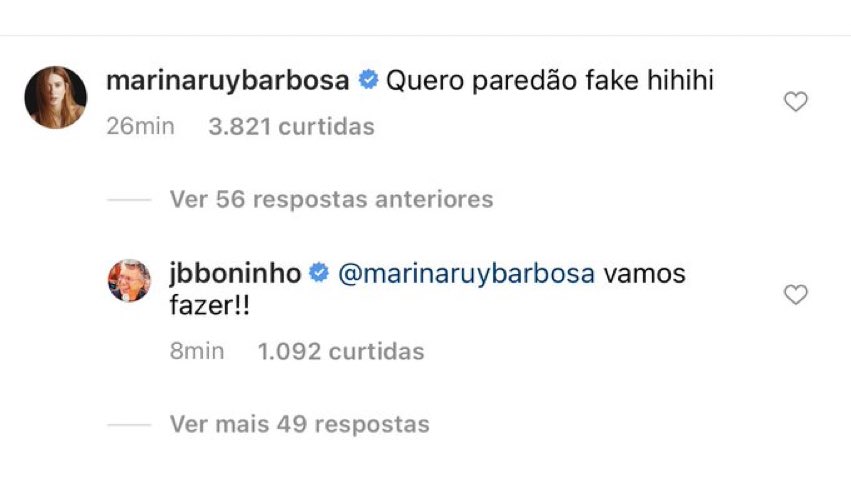Marina Ruy Barbosa pede paredão fake no BBB 21