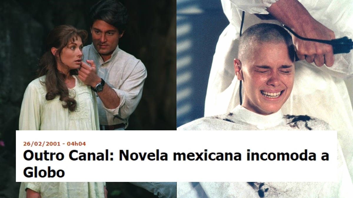 Laços de Família enfrentou o sucesso de Esmeralda no ano de 2001 (Foto: Televisa - Globo /Montagem Observatório da TV)