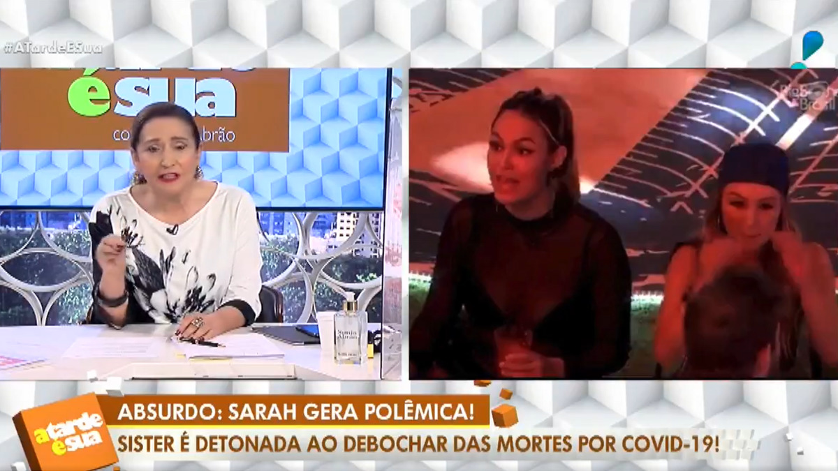 Sônia Abrão critica Sarah Andrade