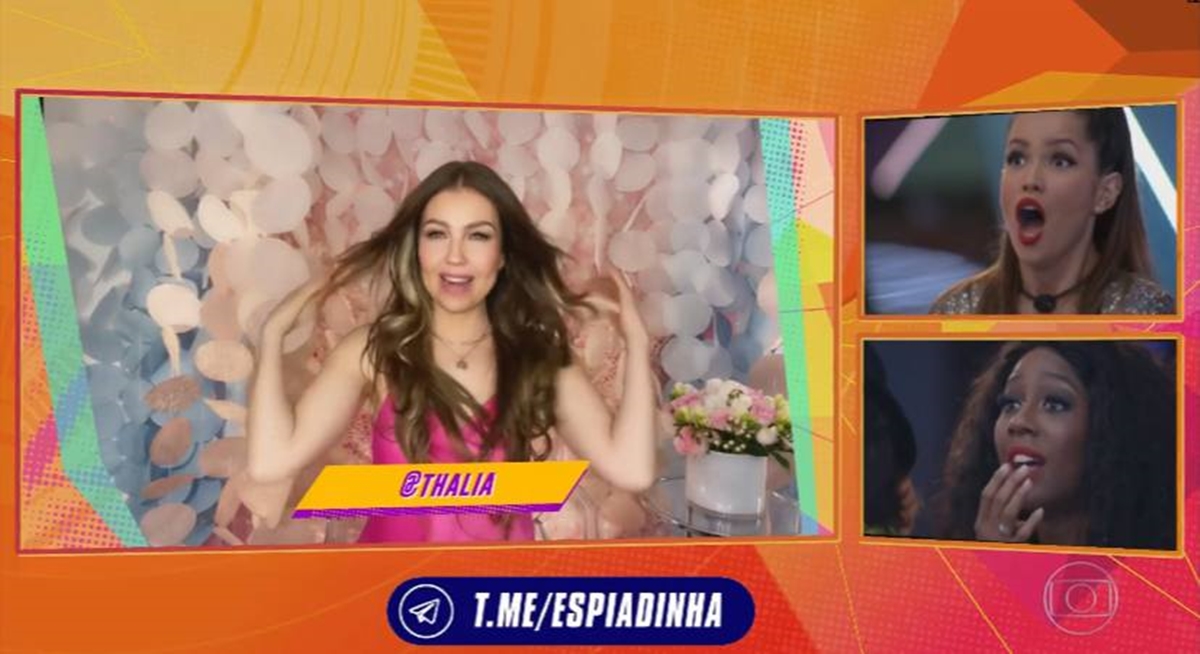Thalía aparece na grande final do BBB 21 (Reprodução: Globo)