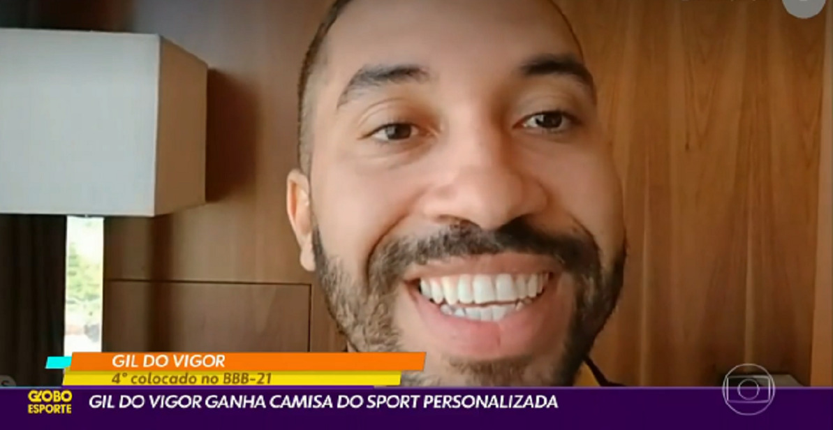 Giberto Nogueira durante o Globo Esporte