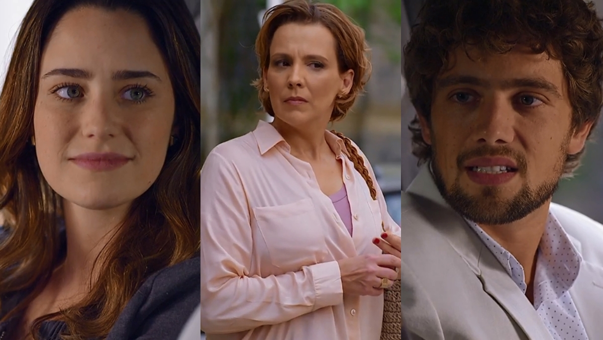 Fernanda Vasconcellos, Ana Beatriz Nogueira e Rafael Cardoso em cena de A Vida da Gente (Reprodução: Globo)