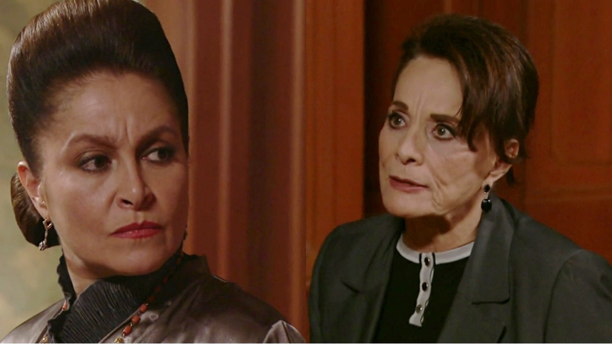 Eva pede perdão a Bernarda em Triunfo do Amor (Reprodução: Televisa S.A.)