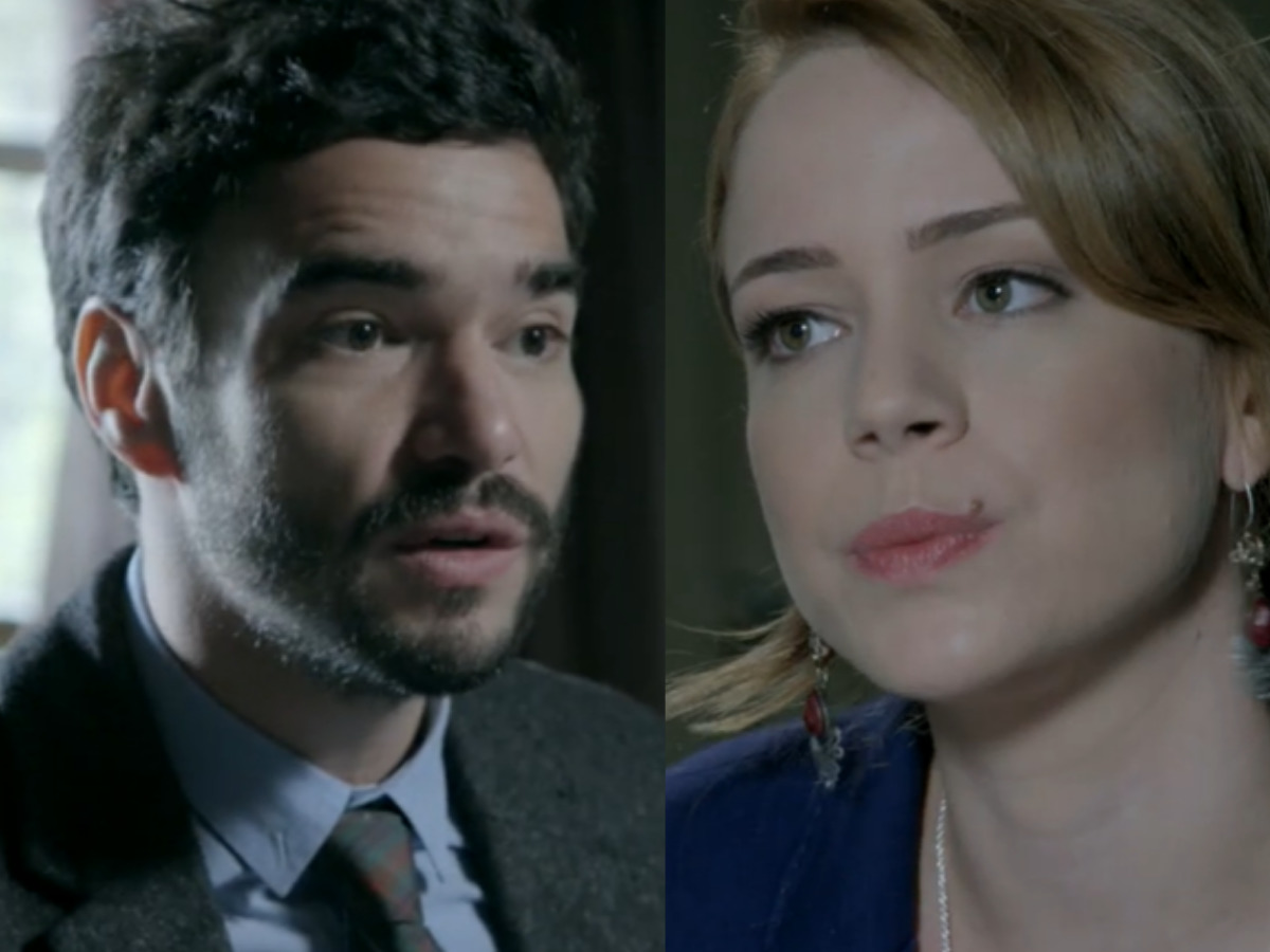 José Pedro (Caio Blat) e Cristina (Leandra Leal) em Império (Reprodução/Globo)