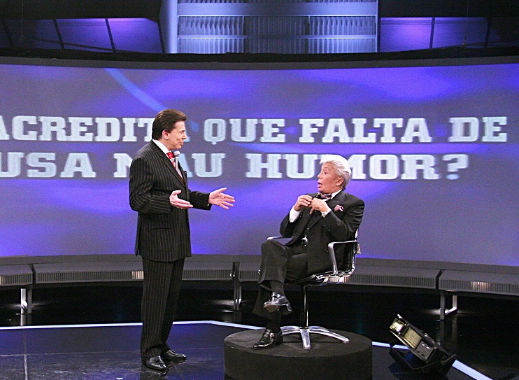 Silvio Santos e Clodovil no Nada Além da Verdade