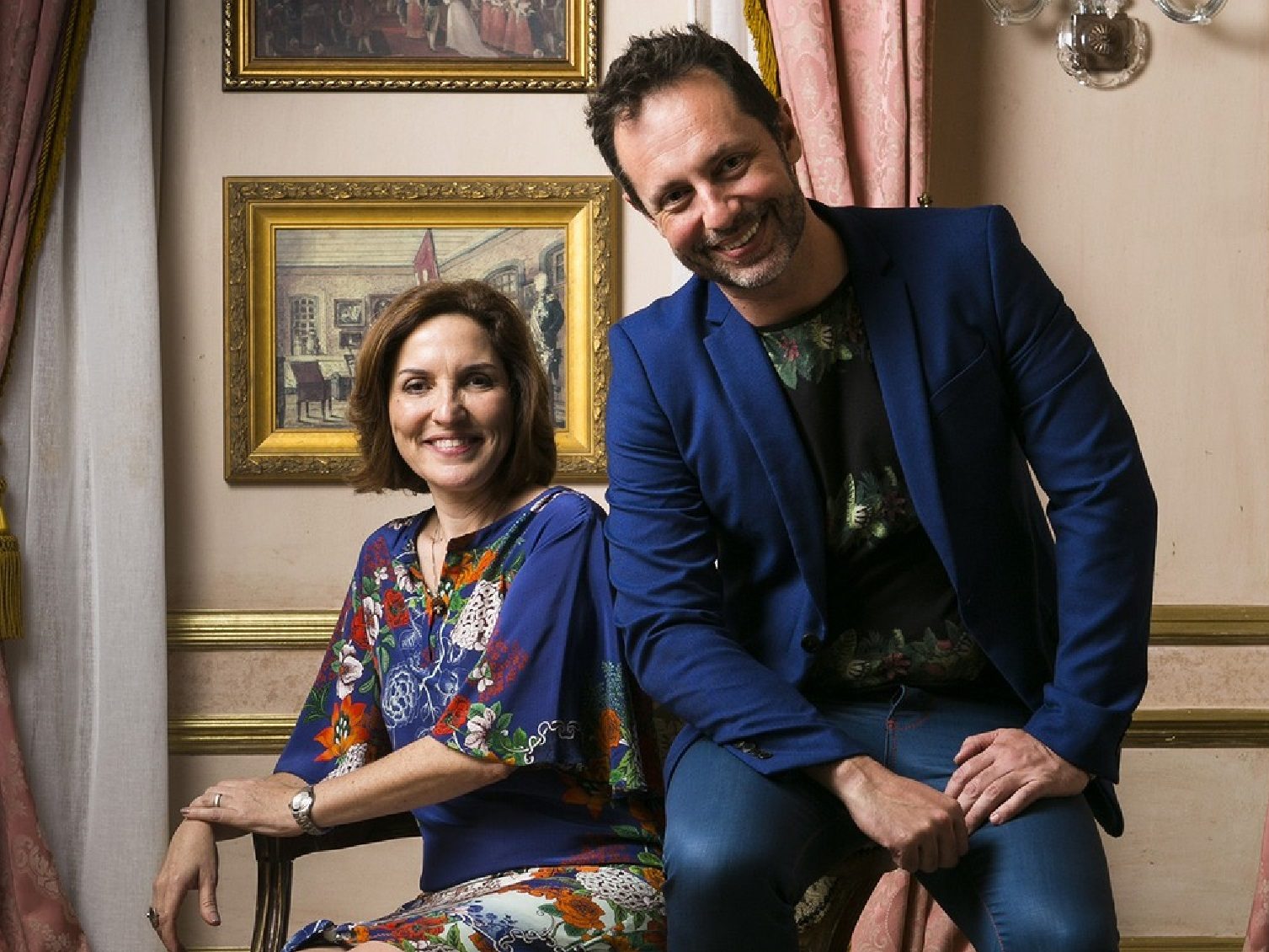 Os novelistas Thereza Falcão e Alessandro Marson (Raquel Cunha/Globo)