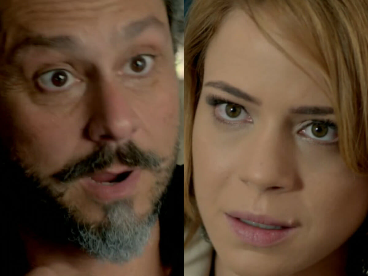 José Alfredo (Alexandre Nero) e Cristina (Leandra Leal) em Império (Reprodução/Globo)