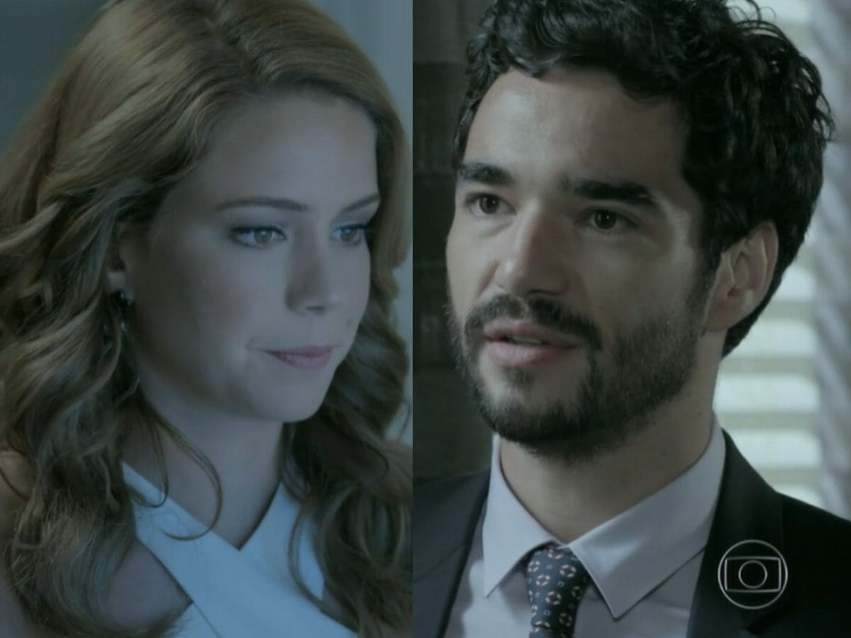 Cristina (Leandra Leal) e José Pedro (Caio Blat) em Império (Reprodução/Globo)