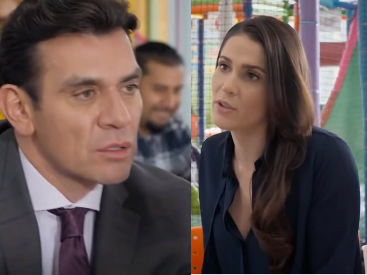 Ernesto (Jorge Salinas) e Helena (Eva Cedeño) em Te Dou a Vida (Reprodução)