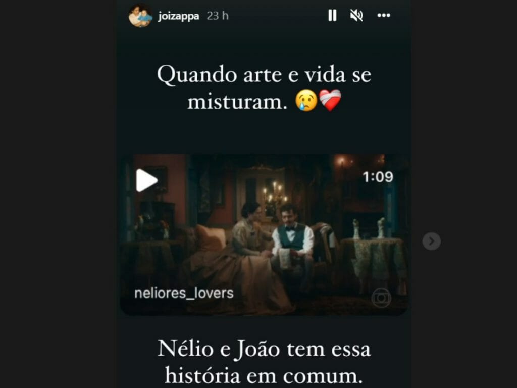 João Pedro Zappa comenta semelhança com Nélio, que perdeu o pai em Nos Tempos do Imperador (Reprodução Instagram)