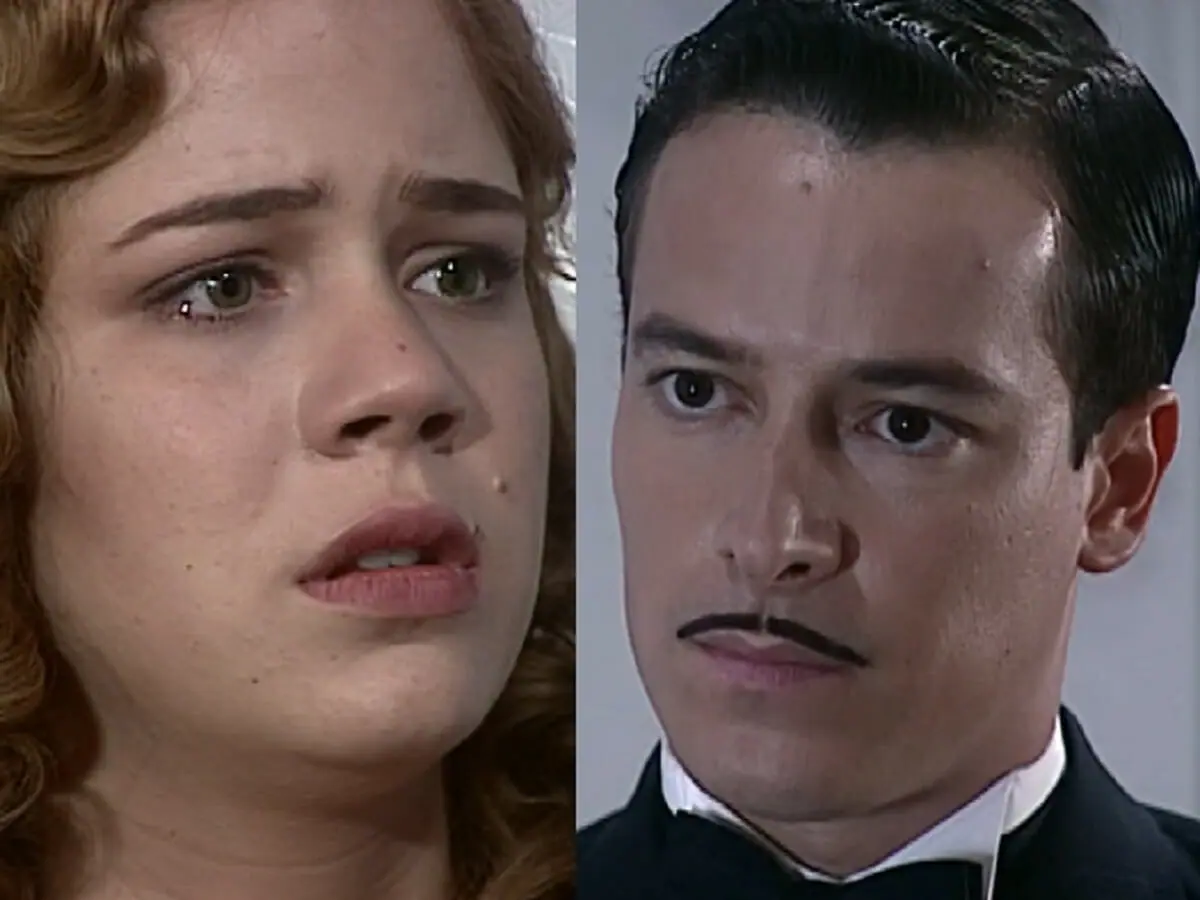 Bianca (Leandra Leal) e Heitor (Rodrigo Faro) de O Cravo e a Rosa