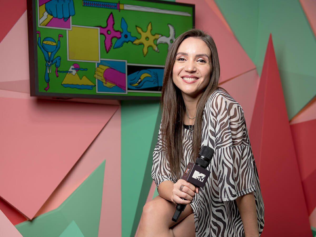 A apresentadora Fernanda Pineda, da MTV