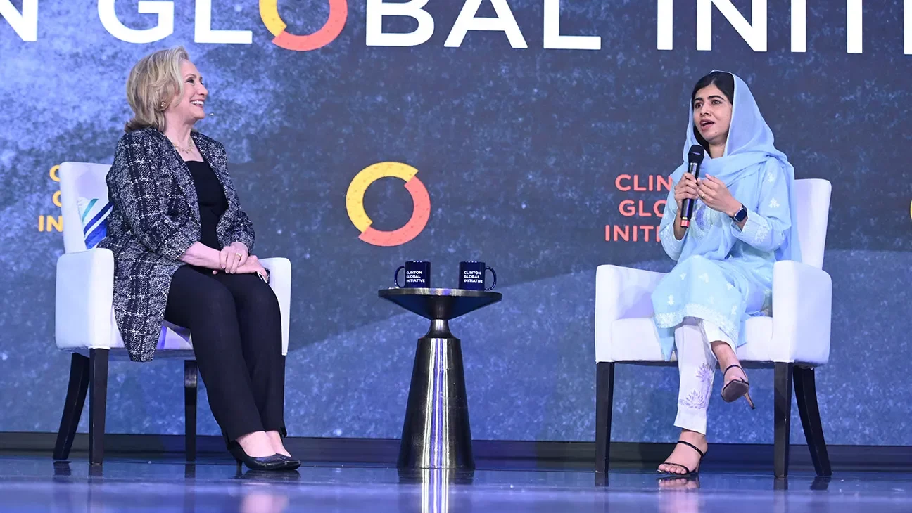Hillary Clinton e Malala Yousafzai