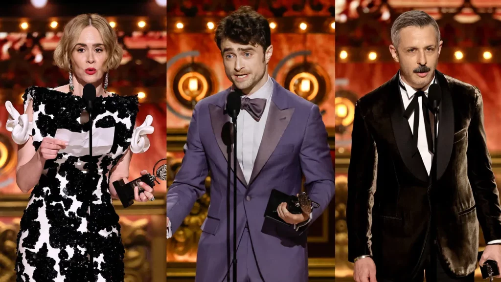 Sarah Paulson, Daniel Radcliffe e Jeremy Strong vencem Tony Awards